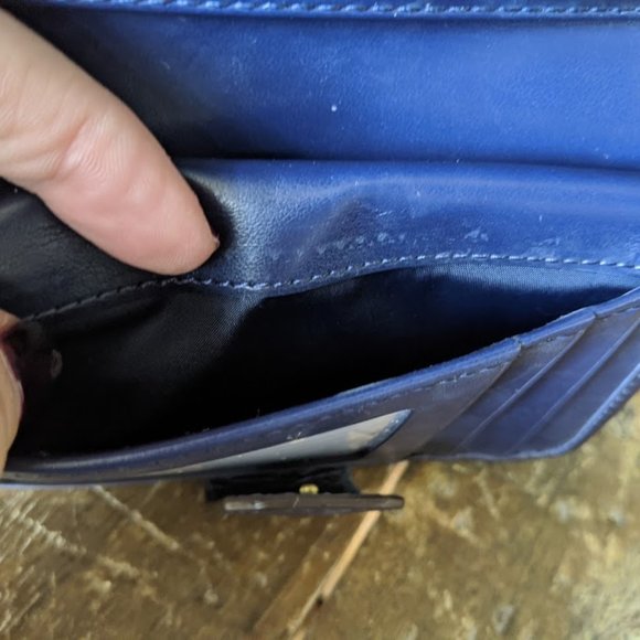 Navy Blue Coach Wallet - Picture 5 of 8